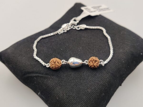 silver adjustable rakhi