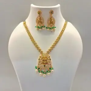 92.5 silver jewellery set with Lakshmi design | DLS